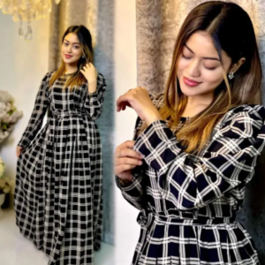 New Exclusive designed Gown1piece long Kurtis For Stylish Women Girls